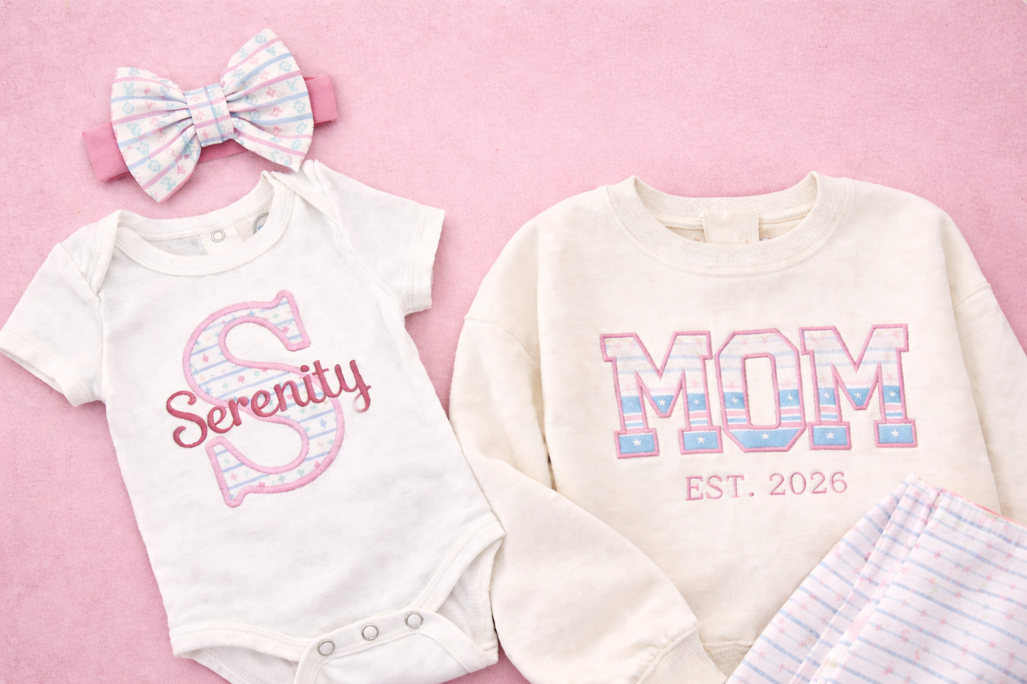 Mommy & Me Embroidered Set